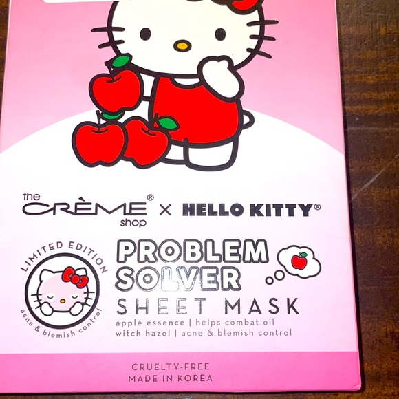 Hello Kitty Skincare Hello Kitty Sheet Mask Limited Edition Acne Blemish Control Poshmark